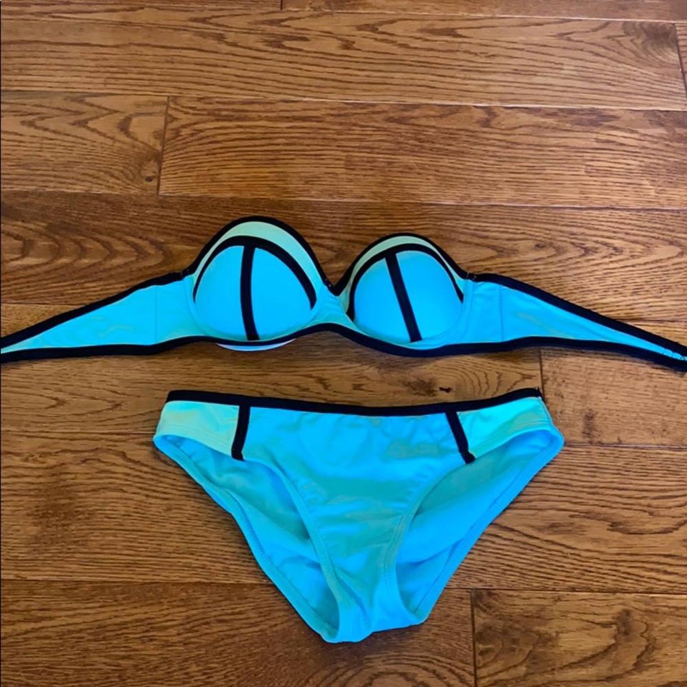 Blue bikini